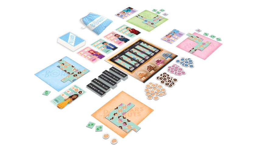 Dollars to Donut board game layout