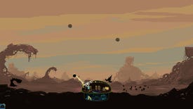 A plethora of land and flying aliens attack the player's dome in Dome Keeper.
