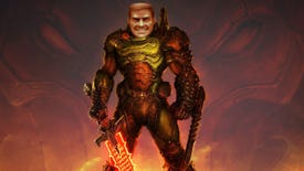 Image for AI researcher turns his face into the Doomguy, unleashes hell