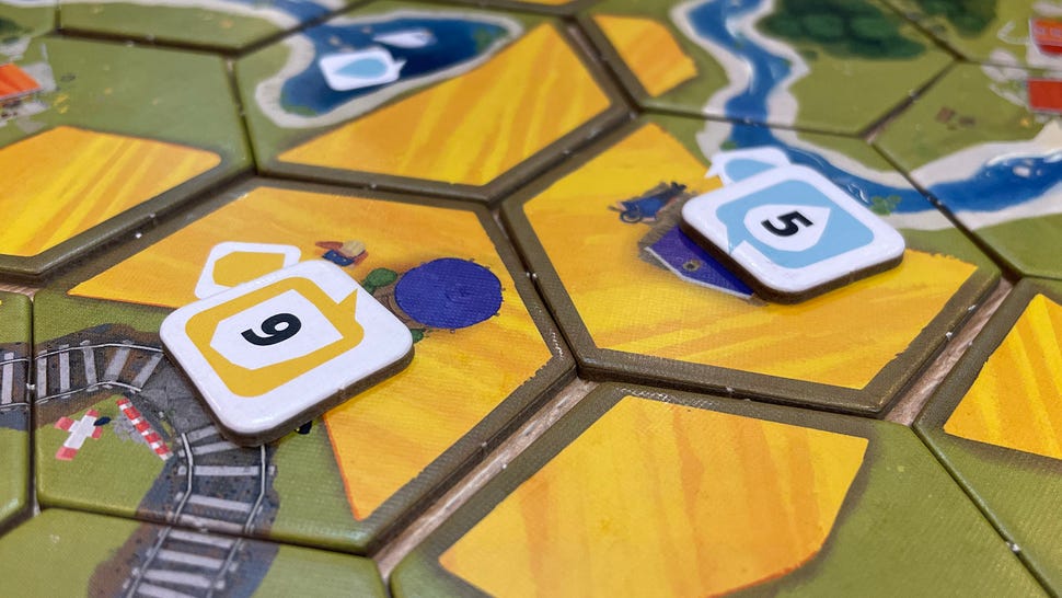 Dorfromantik board game close-up