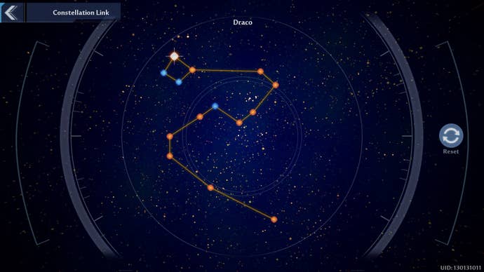 פתרון קבוצת הכוכבים של דראקו במגדל הפנטזיה