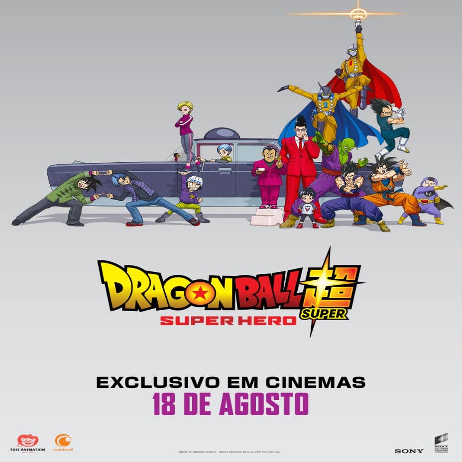  Dragon Ball Hero – Super Hero Dia 18 agosto somente nos  cinemas