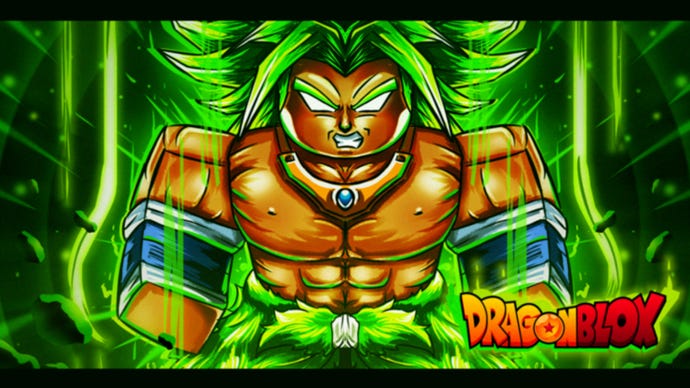 dragon blox official artwork of a green character