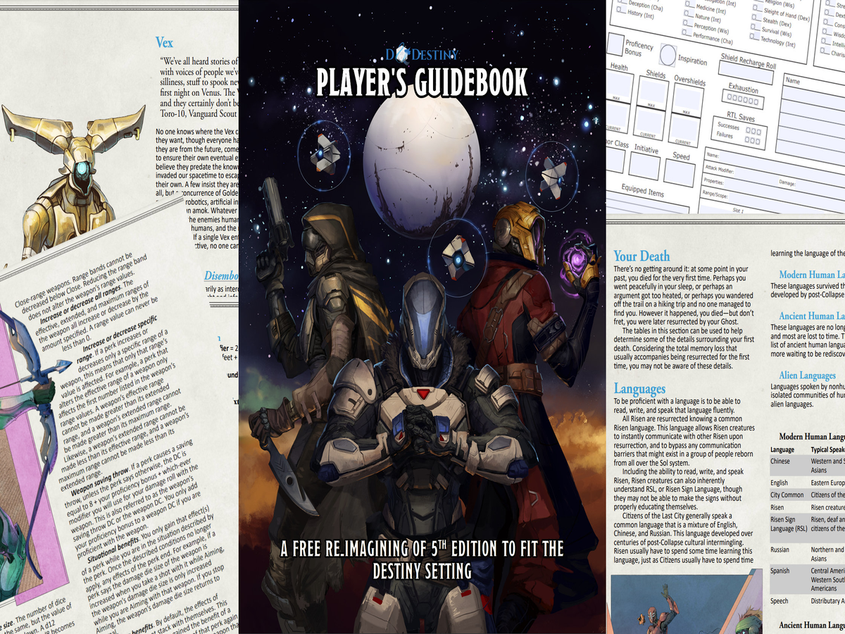 Destiny: Tabletop Roleplaying Game