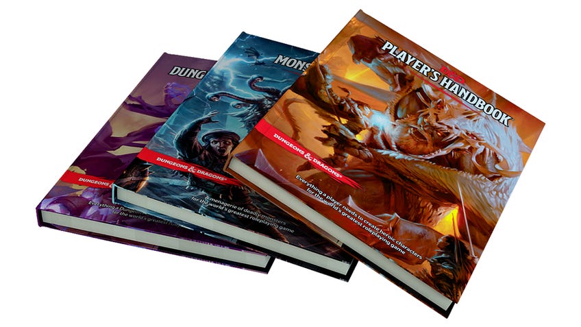 Dungeons & Dragons 5E core rulebooks