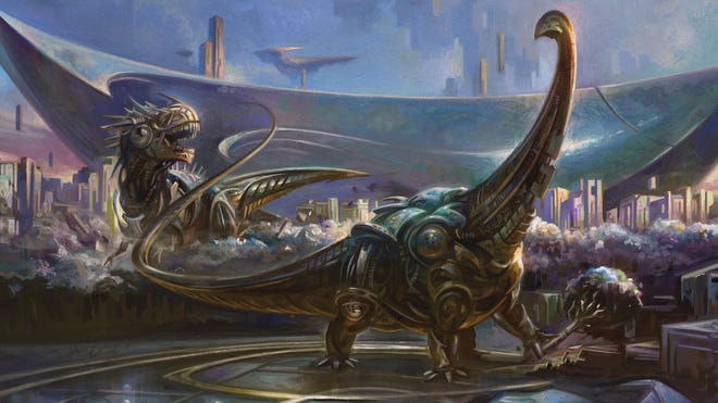 Promotional art for Dungeons & Dragons' Planescape book trio