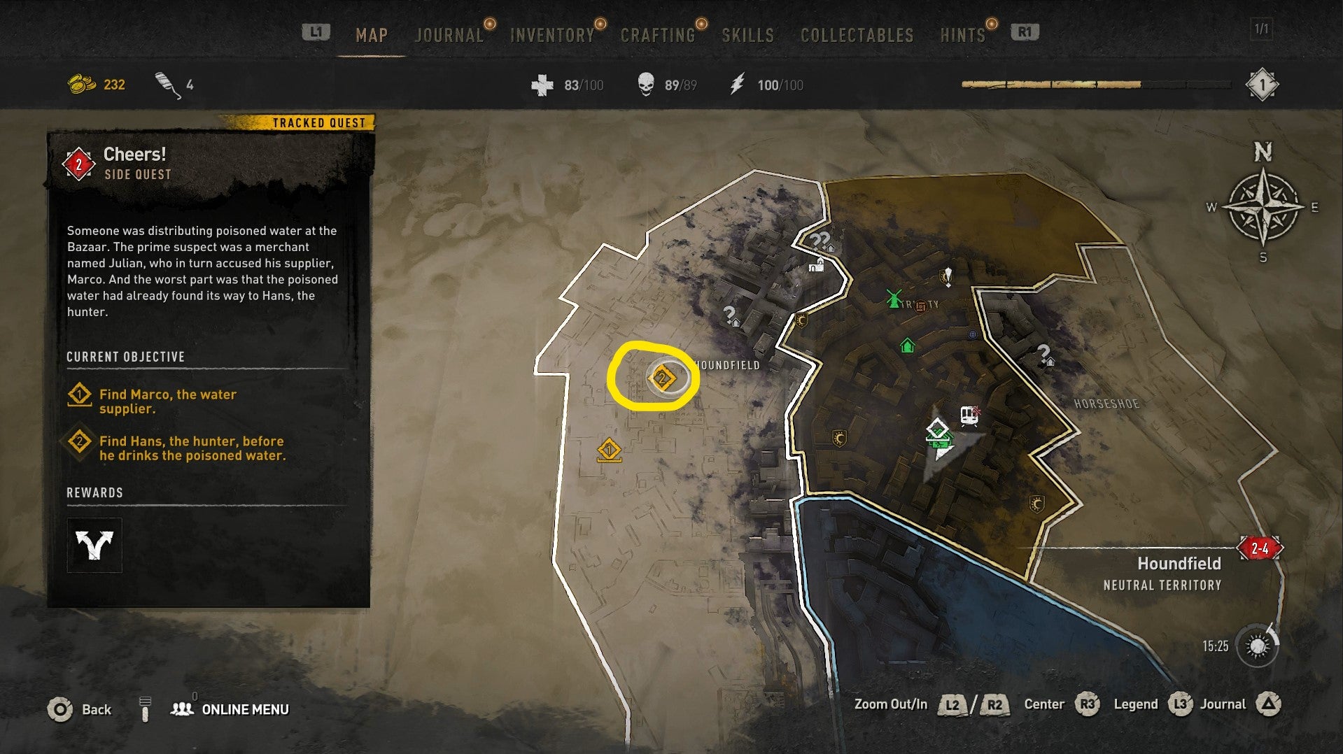 Dying Light 2 Cheers! Walkthrough Should you side with Julian or Marco