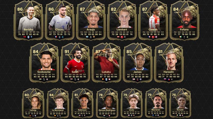 Cards predicted to feature in the EA FC 24 Team of the Week 10 squad.