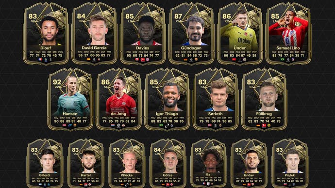 A selection of cards expected to feature in the EA FC 24 Week 20 lineup.