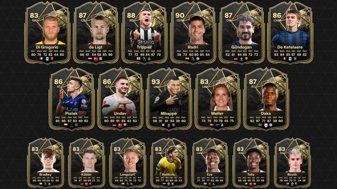Карточки Ultimate Team, которые могут появиться в «Команде недели 21» FC 24.