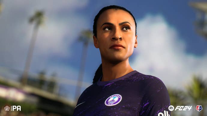 The legendary footballer, Marta, in EA Sports FC 24