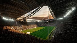A stadium in EA Sports FC 24.