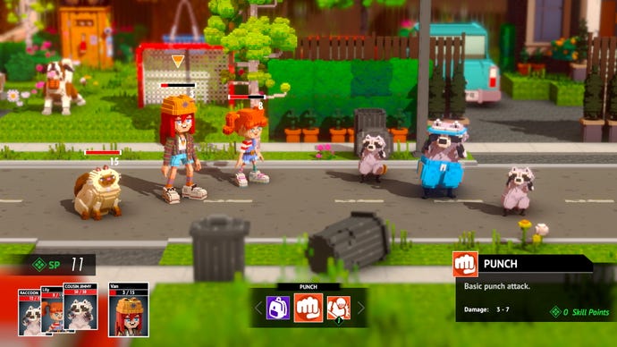 Kids fight a bunch of raccoons in shorts in Echo Generation