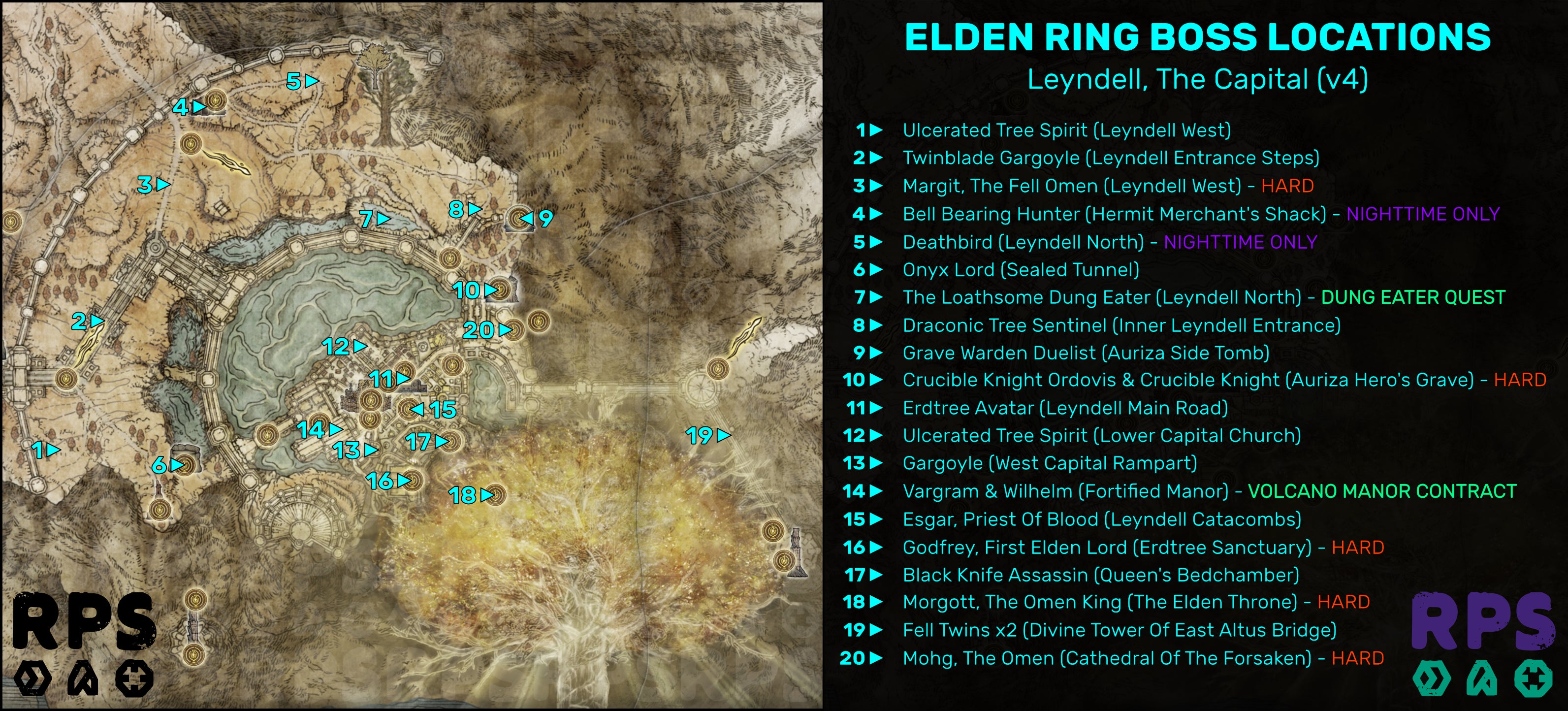 Elden Ring Boss Locations Where To Find All 238 Elden Ring Bosses   Elden Ring Boss Locations Map Leyndell V4 