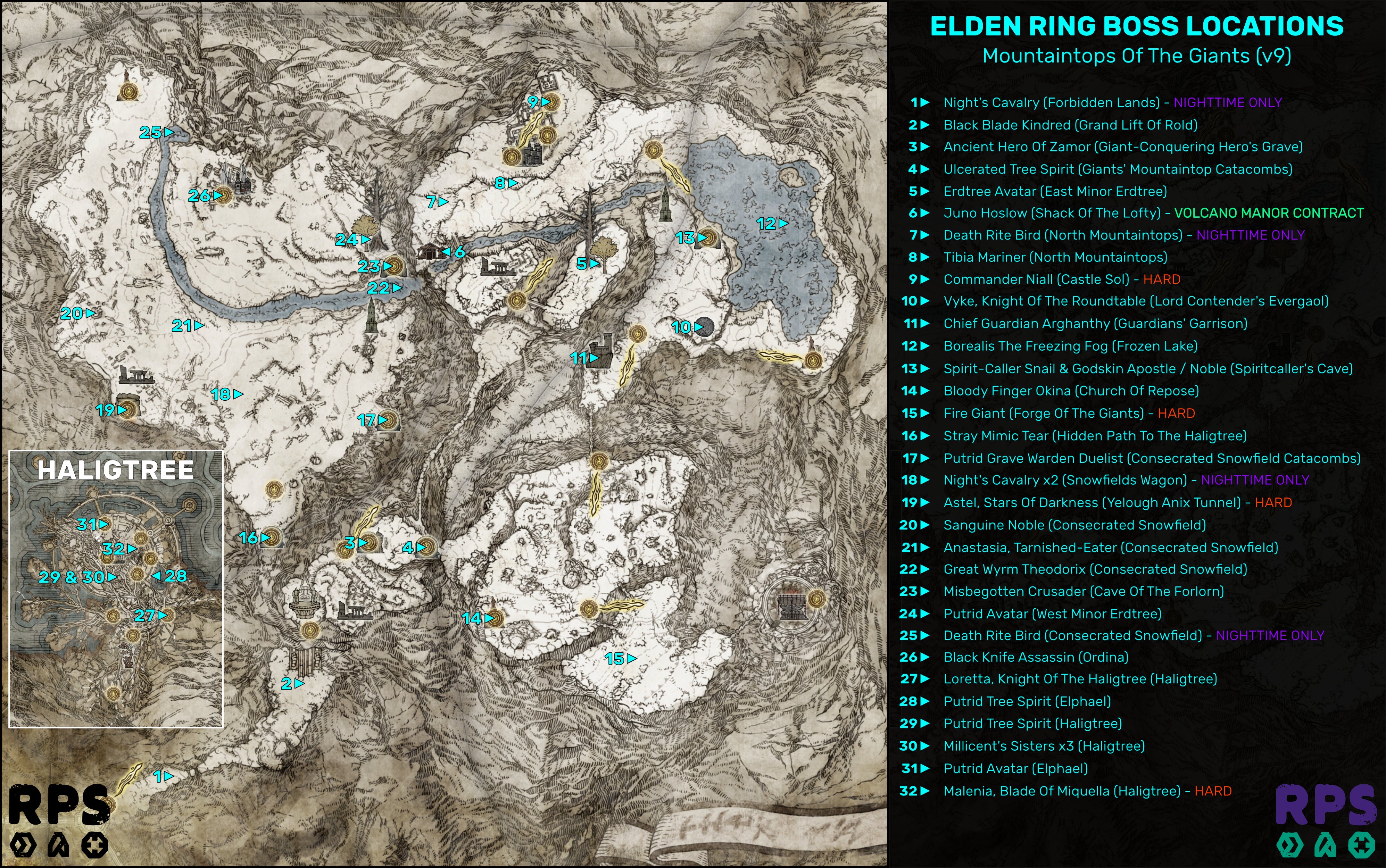 Elden Ring Boss Locations Where To Find All 238 Elden Ring Bosses   Elden Ring Boss Locations Map Mountaintops V9 