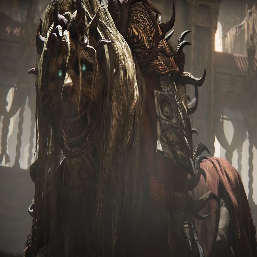 Remember the weird flying lion boss from Elden Ring's DLC trailer? It might just be some people in a costume