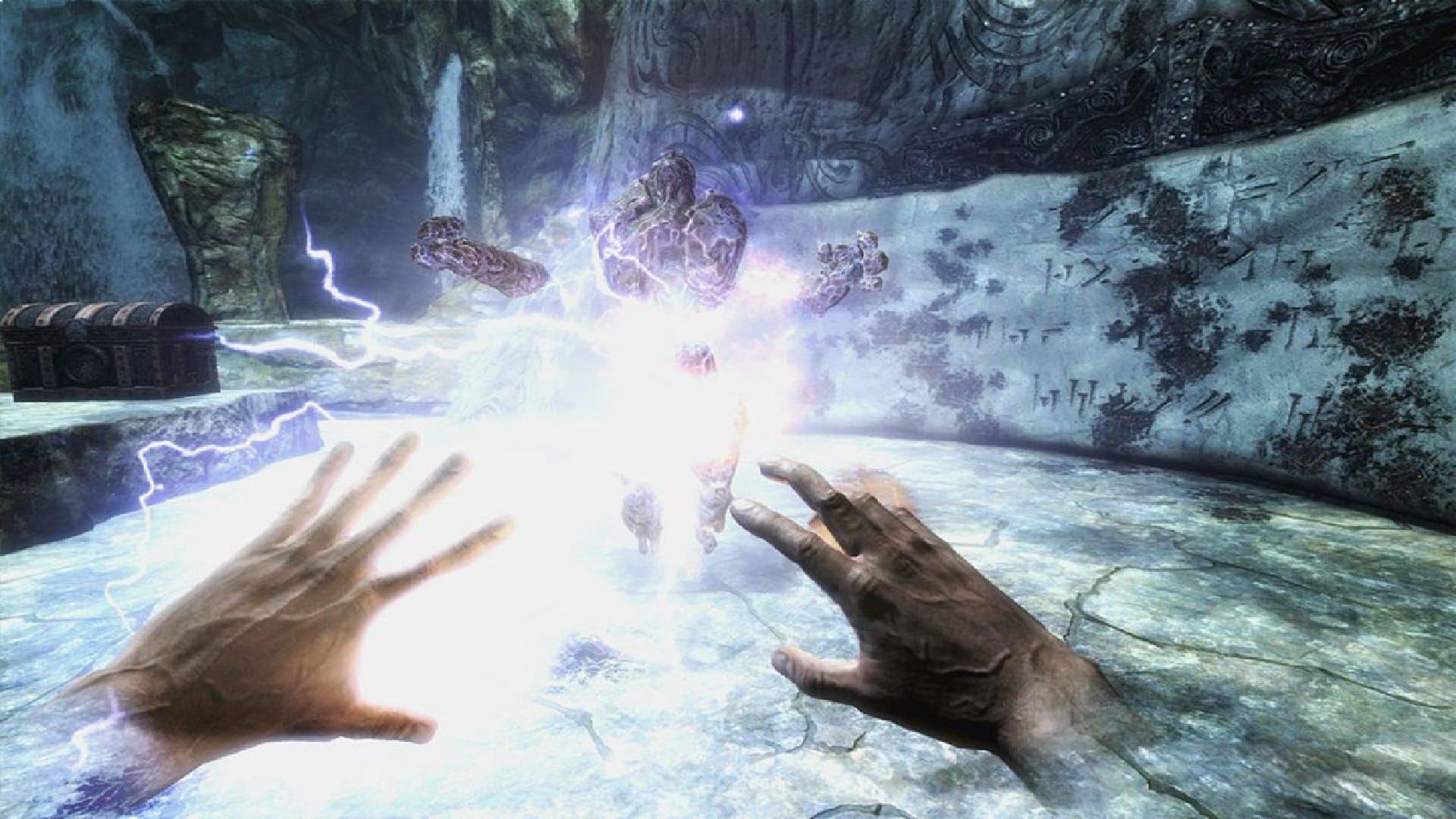 Elden Ring's famous mind control streamer is now casting spells in Skyrim VR using similar tech
