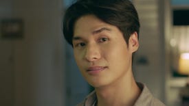 A man raises his eyebrow inquisitively in Thailand's Elden Ring advert.