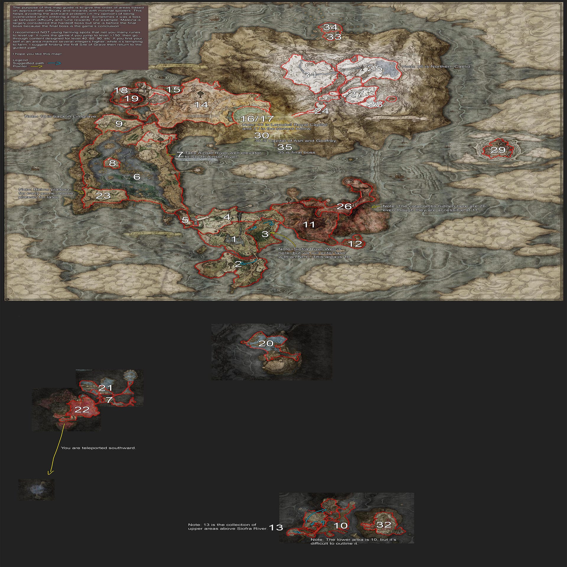 Elden Ring map has the best order of exploring The Lands Between ...