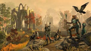 Some players exploring Cyrodiil in The Elder Scrolls Online's Gold Road expansion.
