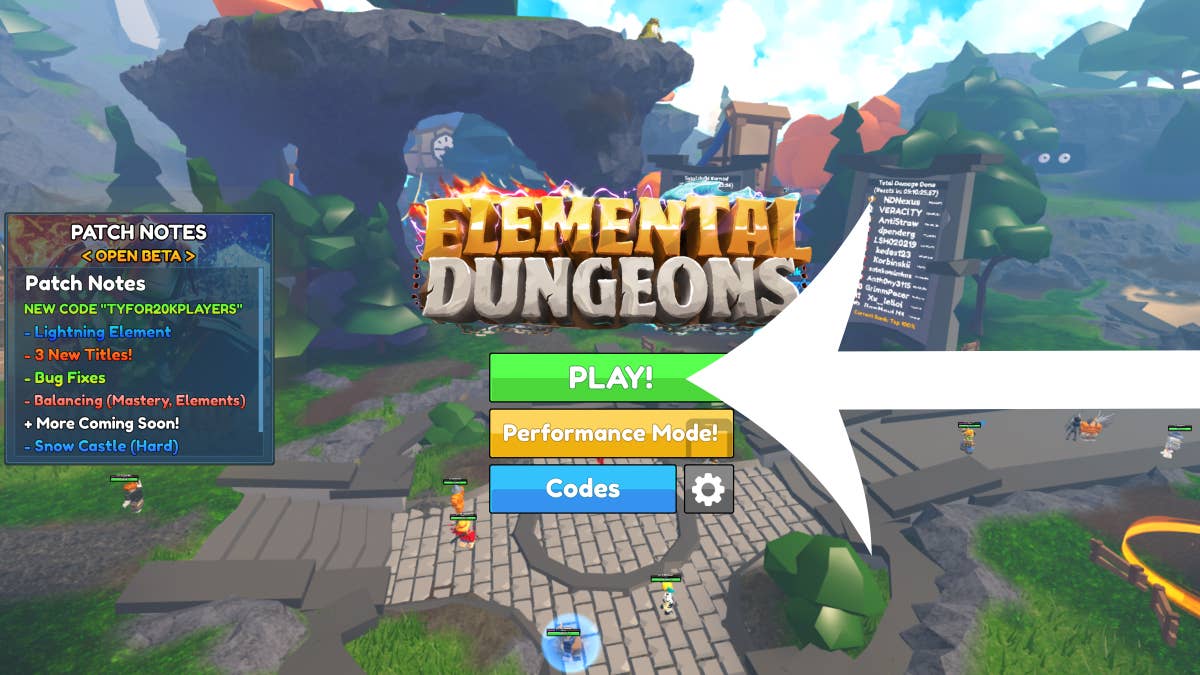 Elemental Dungeons codes for December 2023