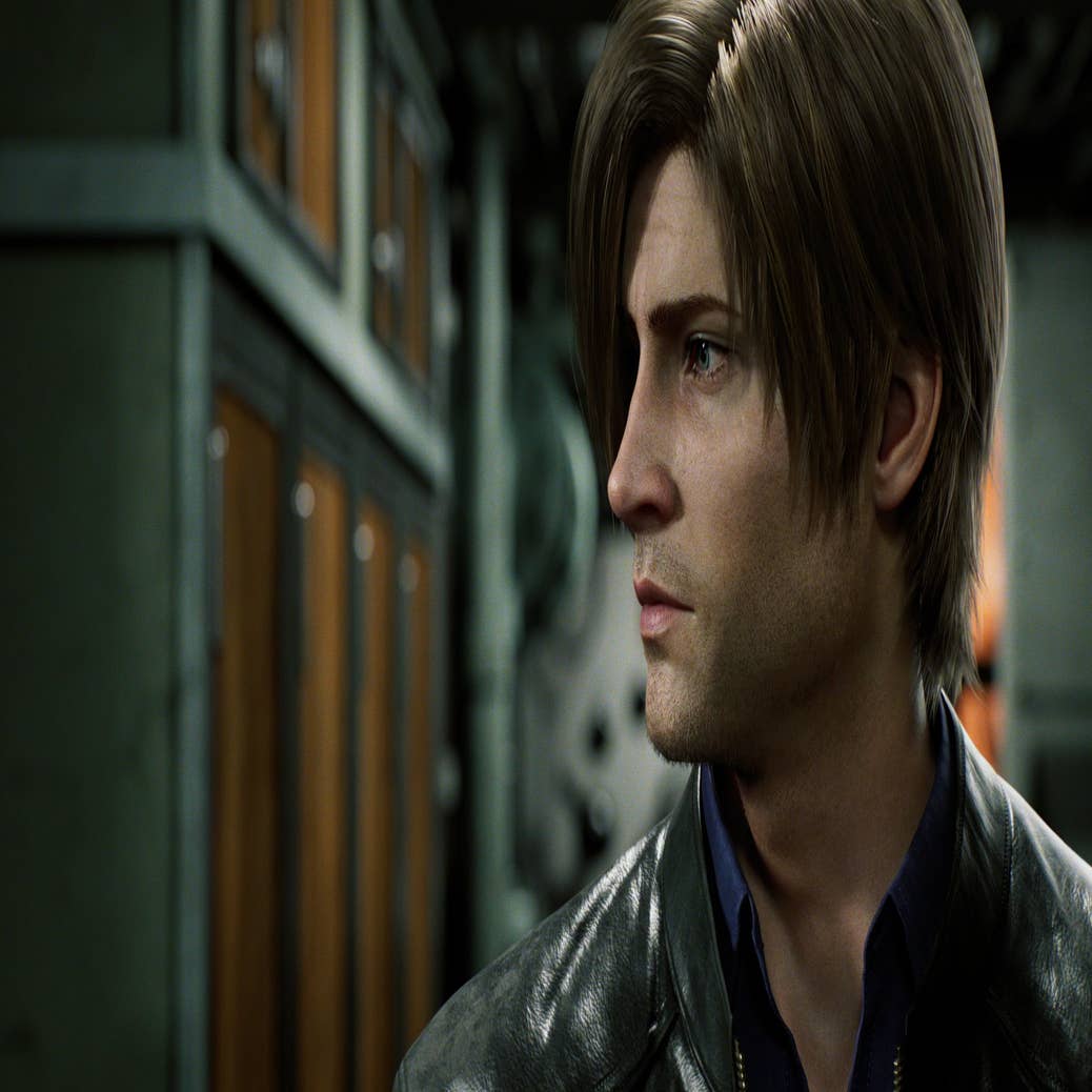 Claire Redfield is called by a stranger, red jacket