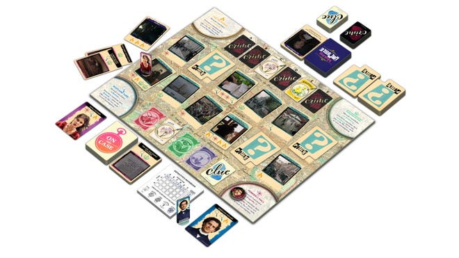 An image of the components for Enola Holmes: The Finder of Lost Souls.