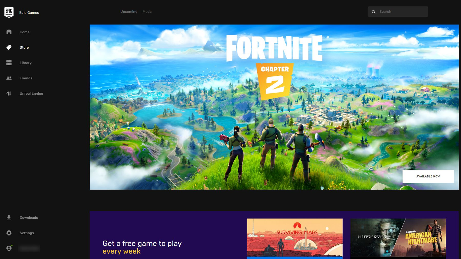 Epic Games Store Offers App, Software and Game Distribution