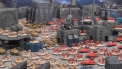 Screenshot from Kickstarter video for miniature wargame Epic Warpath