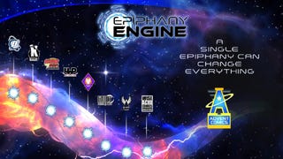 Graphic by Vince White; Epiphany Engine logo by Deron Bennett/AndWorld Design