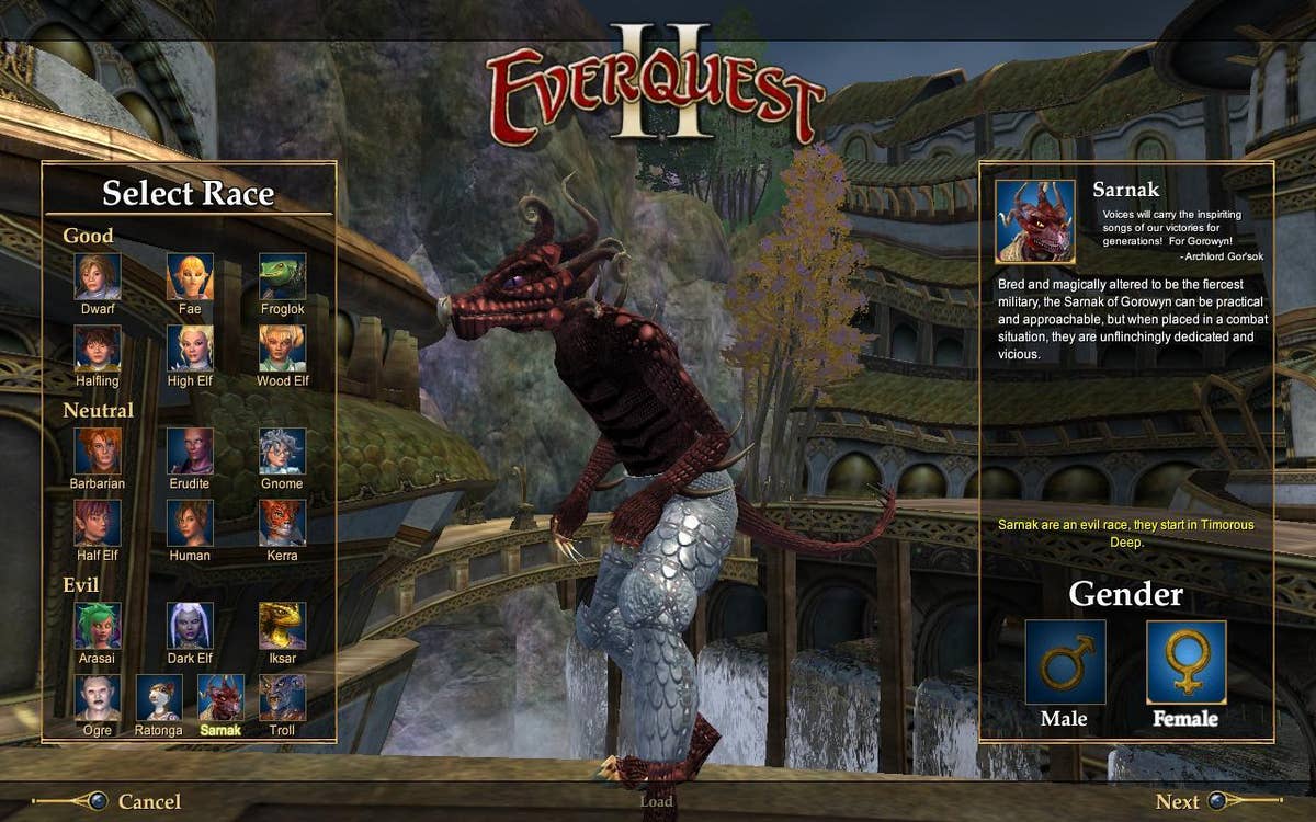 Everquest 2 Races