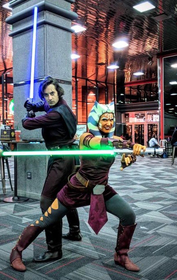 Cosplayers (from left to right): Crisis Cosplay As Captain Marvel, Inevitable Betrayal Cosplay as Leia, Black Bettie Cosplay as Harley Quinn, and Minty Poison Cosplay as Eevee.