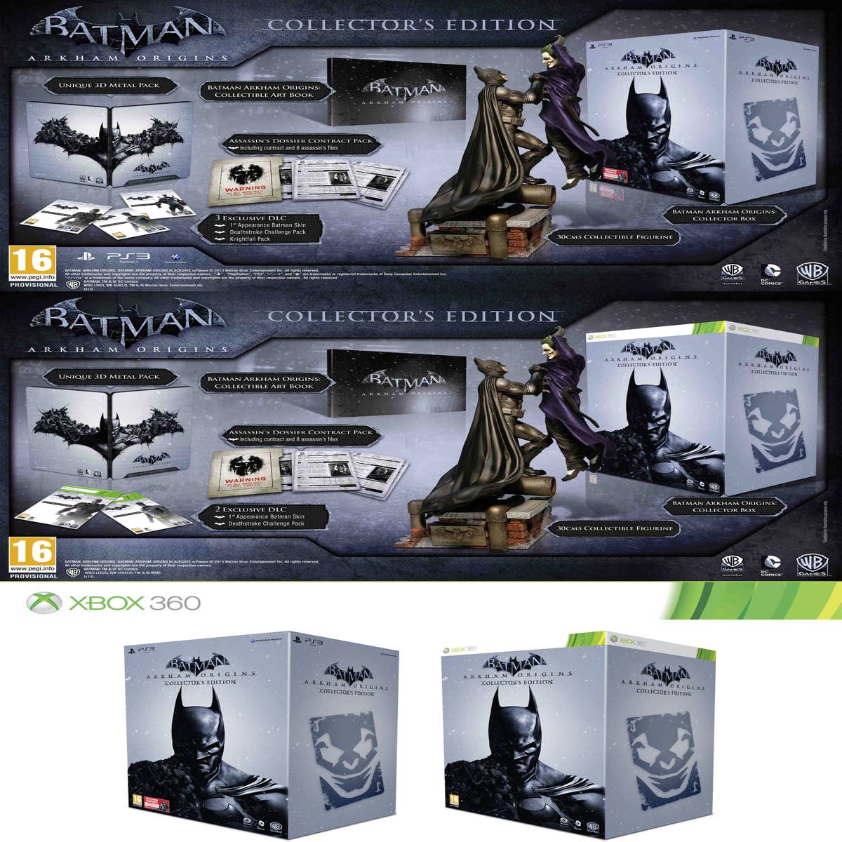 Batman: Arkham Origins' £ Collector's Editions detailed 