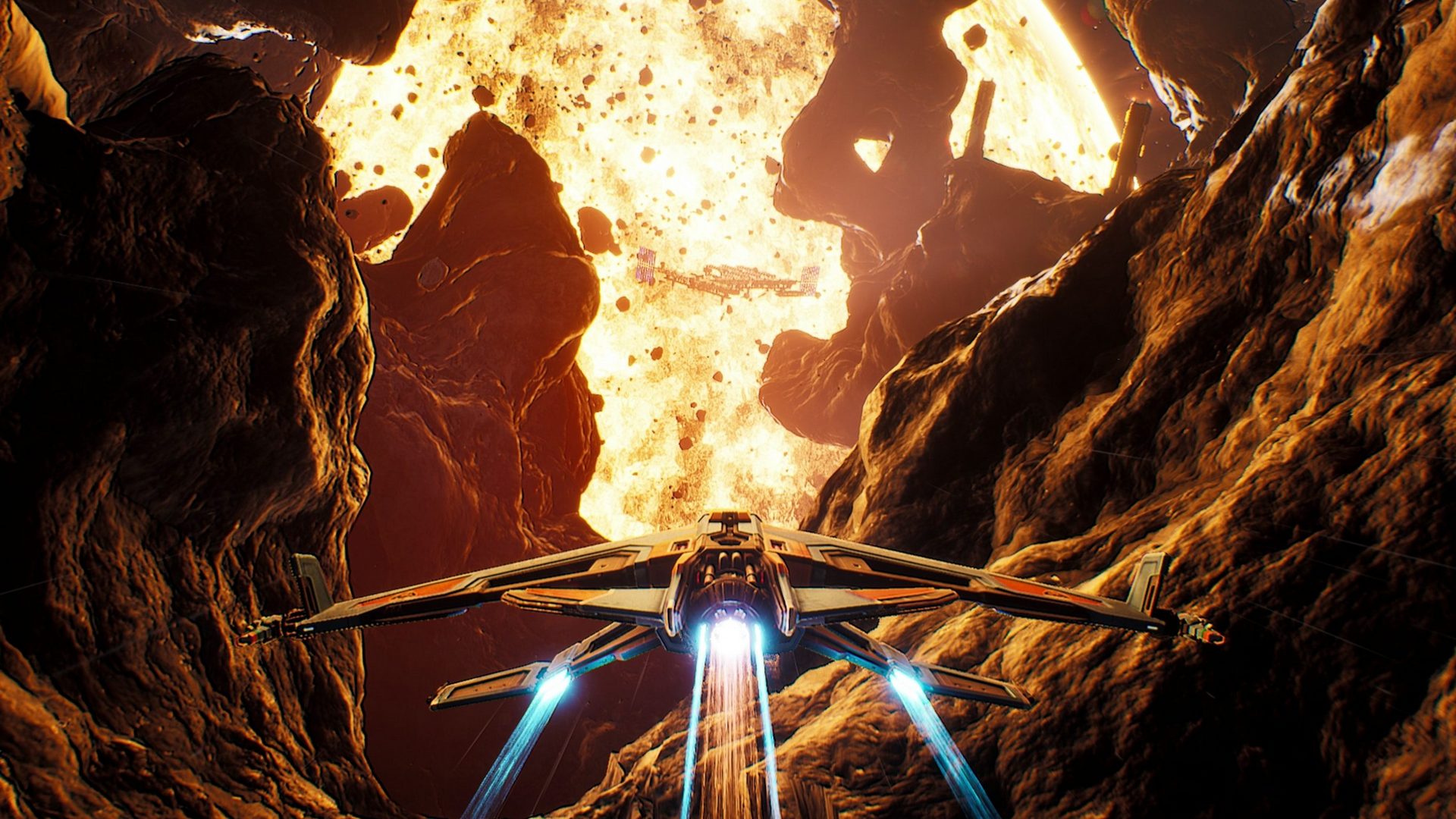 Image for Everspace 2’s latest update adds a grappling hook and Descent-like puzzles