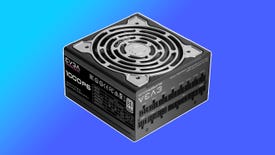 evga 1000w 1000p6 power supply, showing a modular design and metal components