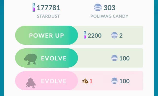 The complete Pokemon Go Pokedex and candy need to evolve