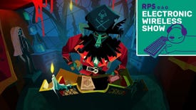 the dread zombie pirate LeChuck from Return To Monkey Island, with the electronic wireless show logo in the top right corner