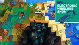 Minecraft's 1.19 update, The Wild, brings frogs, tadpoles and scary Warden mobs to the survival game. The EWS podcast logo is superimposed on the top right corner