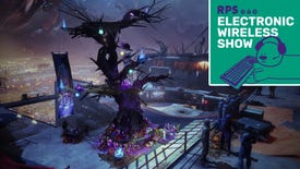 the spooky tree from the Destiny 2 Festival Of The Lost Halloween event, with the RPS Electronic Wireless Show logo in the top right corner