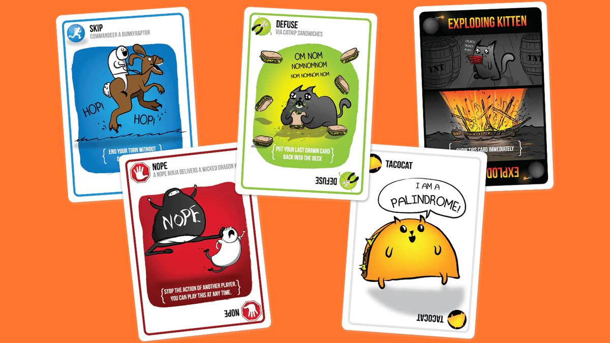 Fun games to play at a sleepover - Exploding Kittens