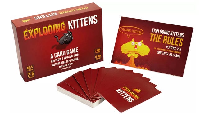 Exploding Kittens game layout image