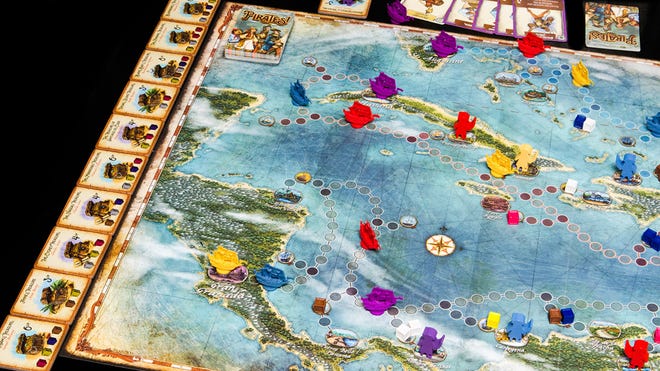 Extraordinary Adventures: Pirates! board game gameplay