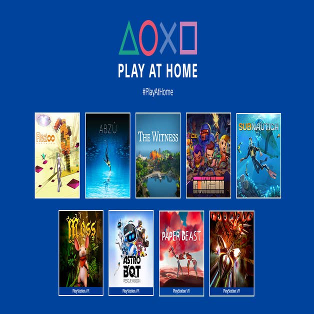 Play At Home - Já disponíveis 9 jogos gratuitos