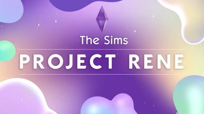 Artwork for the reveal of The Sims' Project Rene