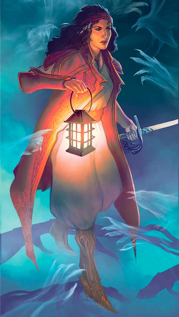 Ezmerelda d'Avenir artwork from D&D 5E - Van Richten's Guide to Ravenloft
