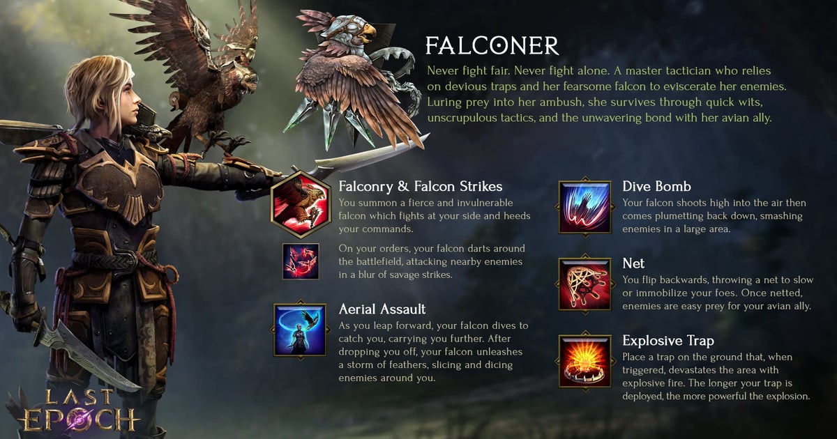 Last Epoch Sets Itself Apart from Diablo with Introduction of Battle Falcon Mechanics