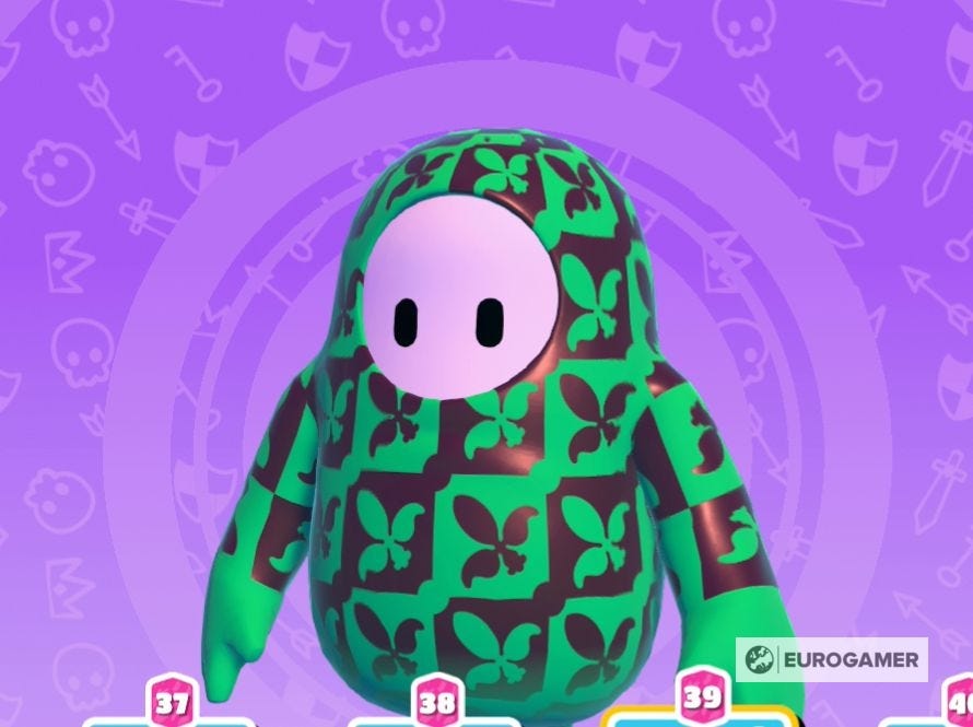 Fall Guys Season 2 skins and patterns, including the Orc, Jester and ...