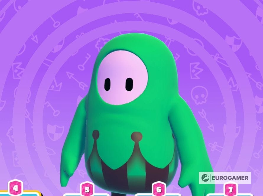 Fall Guys Season 2 skins and patterns, including the Orc, Jester and ...