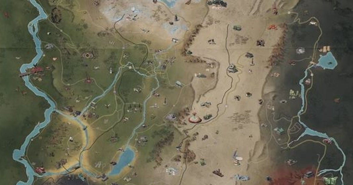 Fallout 76 level map zones explained | Eurogamer.net