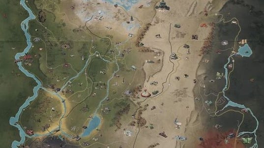 Fallout 76 level map zones explained | Eurogamer.net
